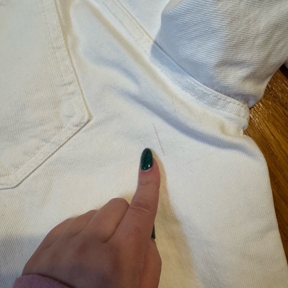 nwt Zara white mid rise full length wide leg jeans **run small - Picture 11 of 12